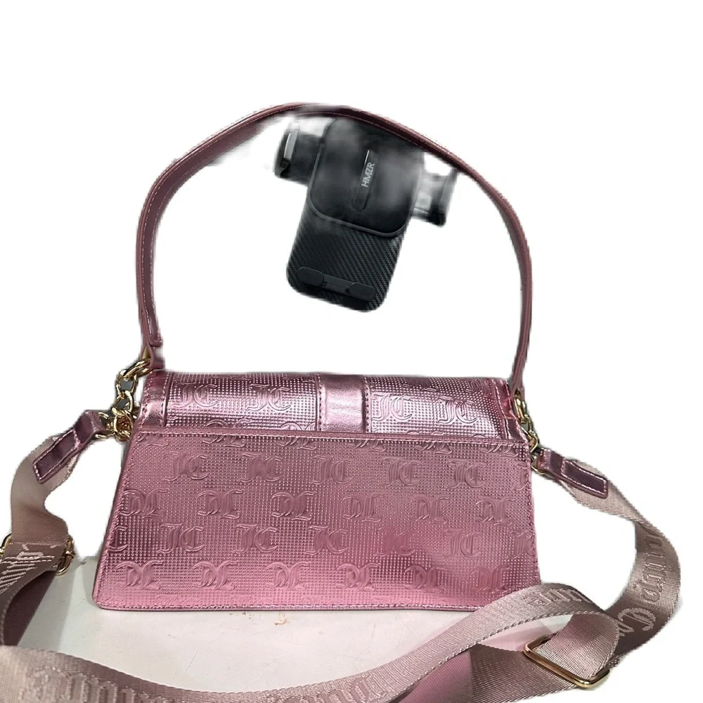 Juicy Couture Fashionista Shoulder Bag Crossbody‎ Metalic Blush